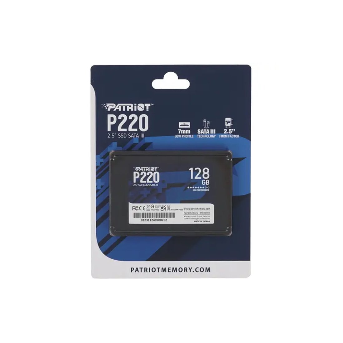 картинка Твердотельный накопитель SSD Patriot P220 128GB SATA